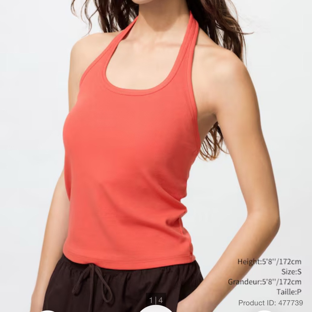 UNIQLO Open Back Halter Bra Top
